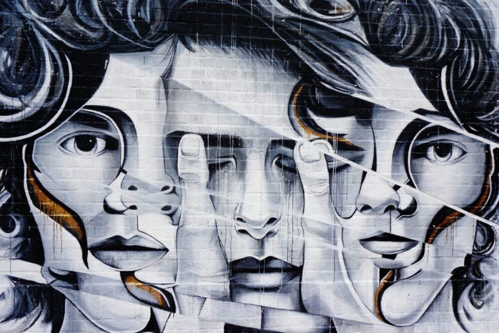 Surreal Art of three people